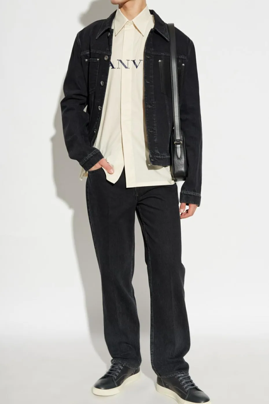 Lanvin CZARNY Jeansy z logo
