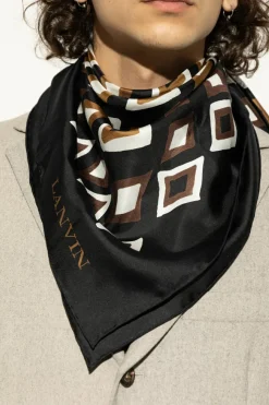 Lanvin CZARNY Jedwabna chusta
