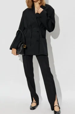Lanvin CZARNY Marynarka z trokami w talii