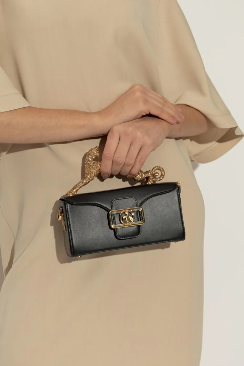 Lanvin CZARNY Torba do ręki `Cat Pencil Nano`