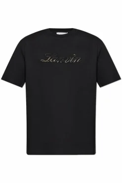 Lanvin CZARNY T-shirt z wyszytym logo