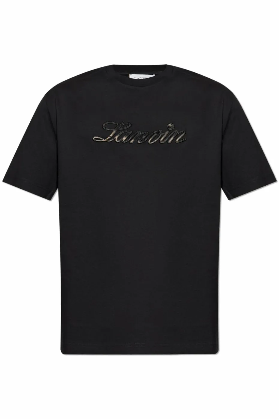 Lanvin CZARNY T-shirt z wyszytym logo