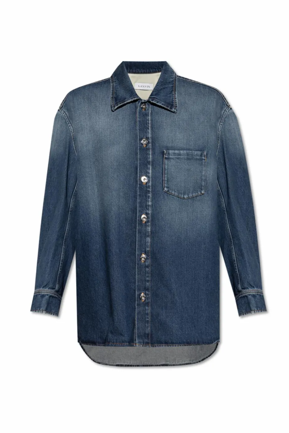Lanvin GRANATOWY Jeansowa koszula