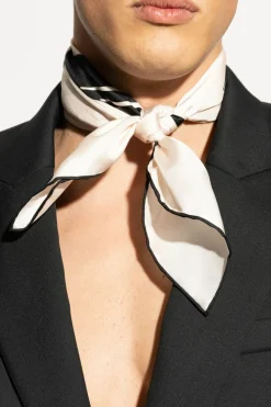 Lanvin kremowy Jedwabna chusta