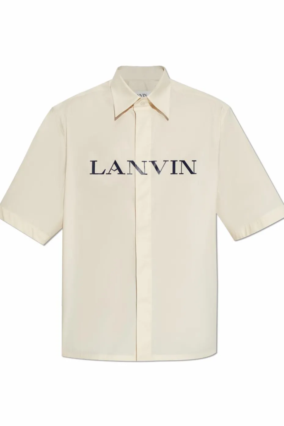 Lanvin kremowy Koszula z logo