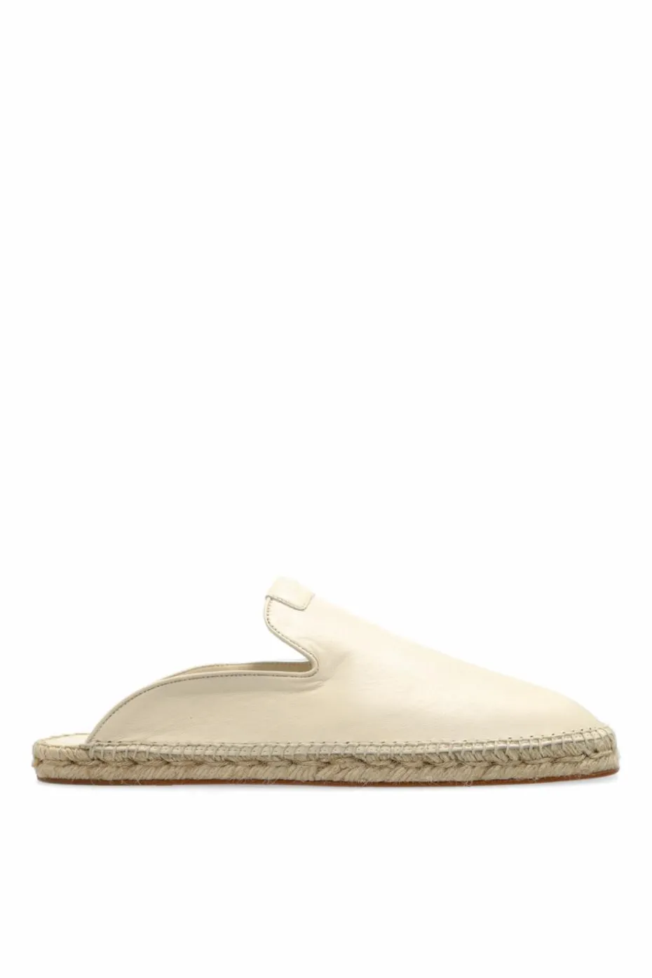 Lanvin kremowy Skórzane klapki