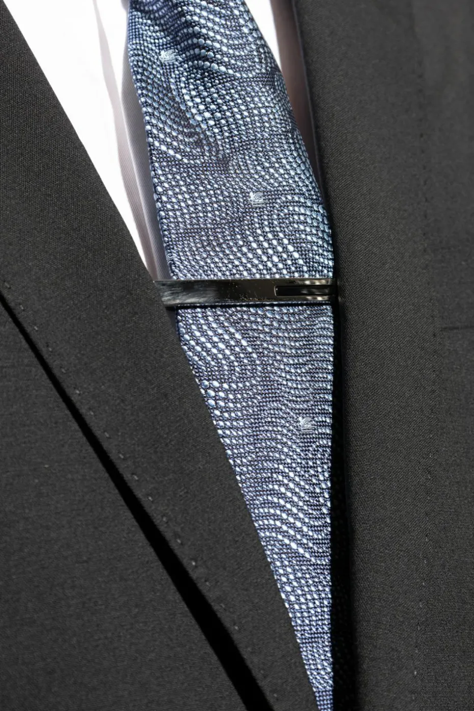 Lanvin SREBRNY Spinka do krawata
