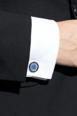Lanvin SREBRNY Spinki do mankietów