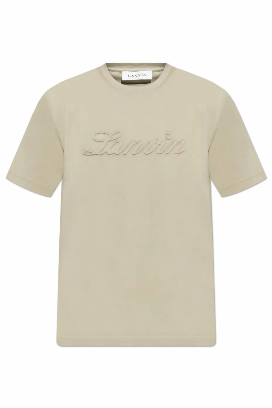 Lanvin ZIELONY T-shirt z wypukłym logo