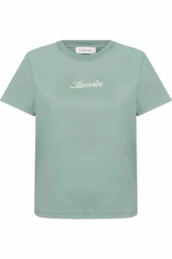 Lanvin ZIELONY T-shirt z wyszytym logo