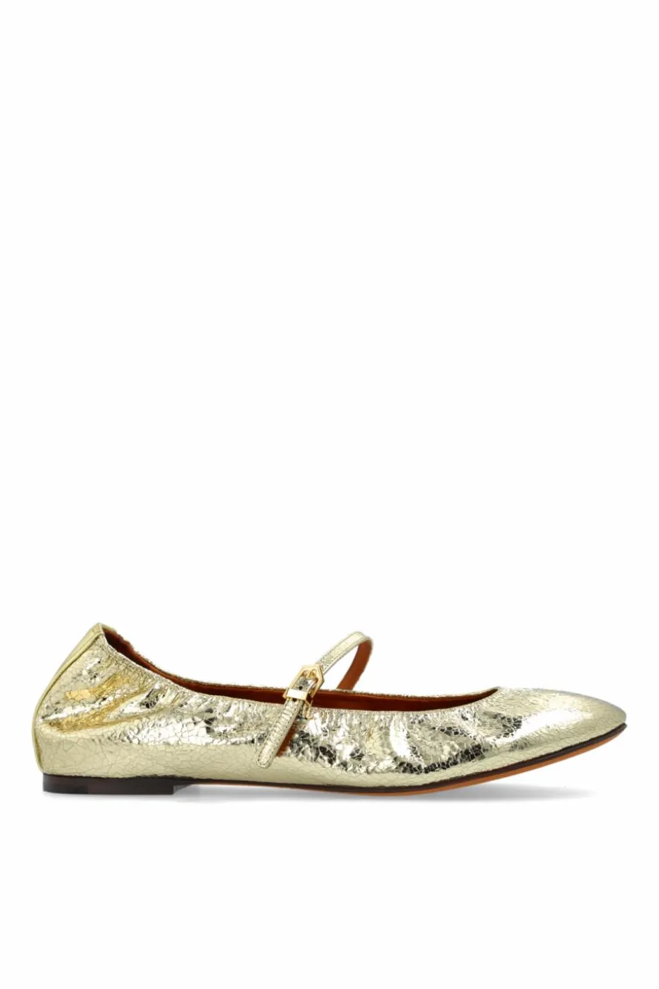 Lanvin ZŁOTY Baleriny `Mary Jane`