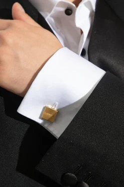 Lanvin ZŁOTY Spinki do mankietów