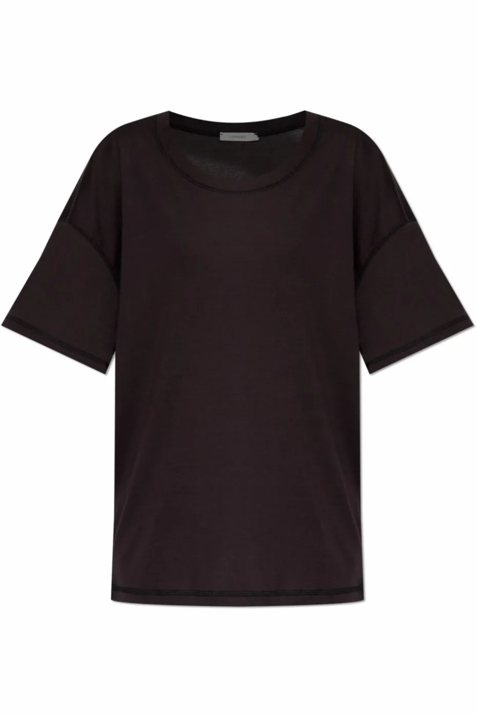 Lemaire CZARNY T-shirt o luźnym kroju