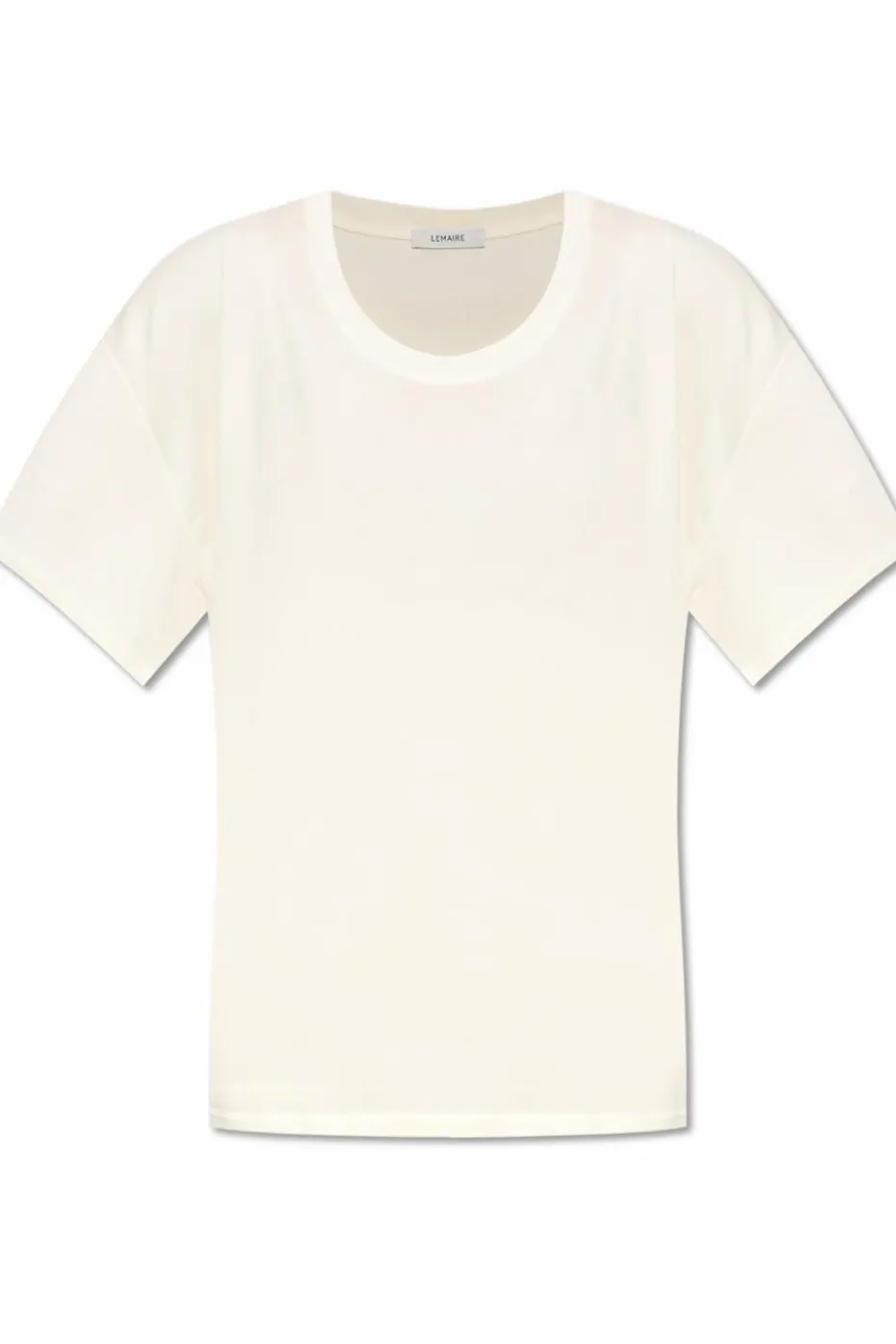 Lemaire kremowy Bawełniany t-shirt