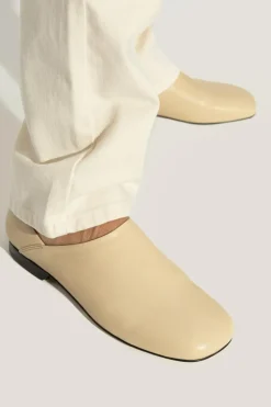 Lemaire kremowy Skórzane buty