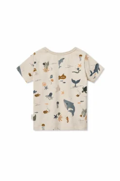Liewood kremowy T-shirt z nadrukiem