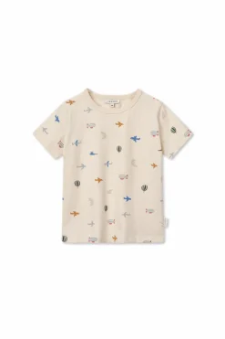 Liewood kremowy T-shirt z nadrukiem