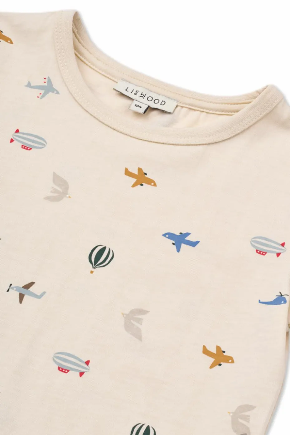 Liewood kremowy T-shirt z nadrukiem