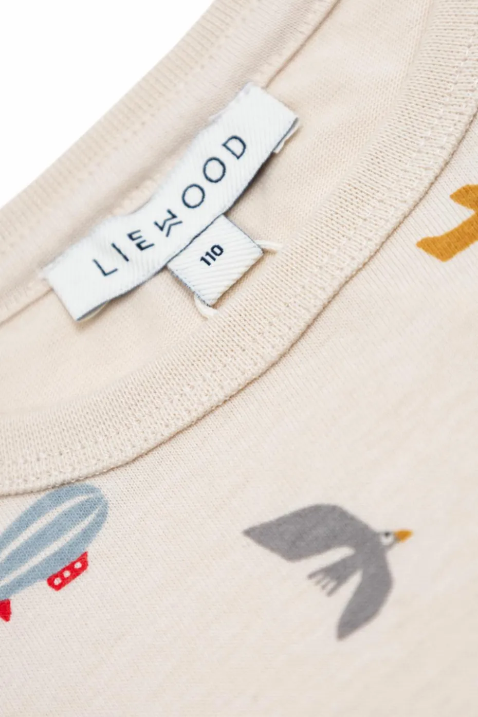Liewood kremowy T-shirt z nadrukiem