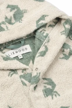 Liewood ZIELONY Szlafrok z kieszeniami