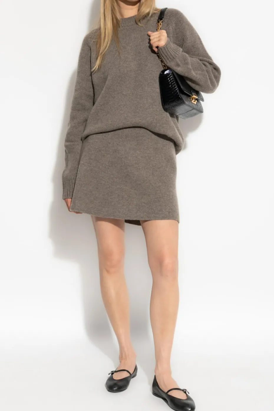 Lisa Yang BRĄZOWY Sweter `Anine`
