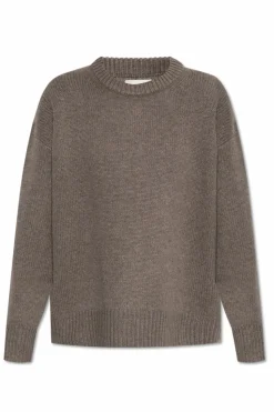 Lisa Yang BRĄZOWY Sweter `Renske`