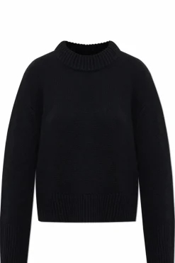 Lisa Yang CZARNY Kaszmirowy sweter `Sony`