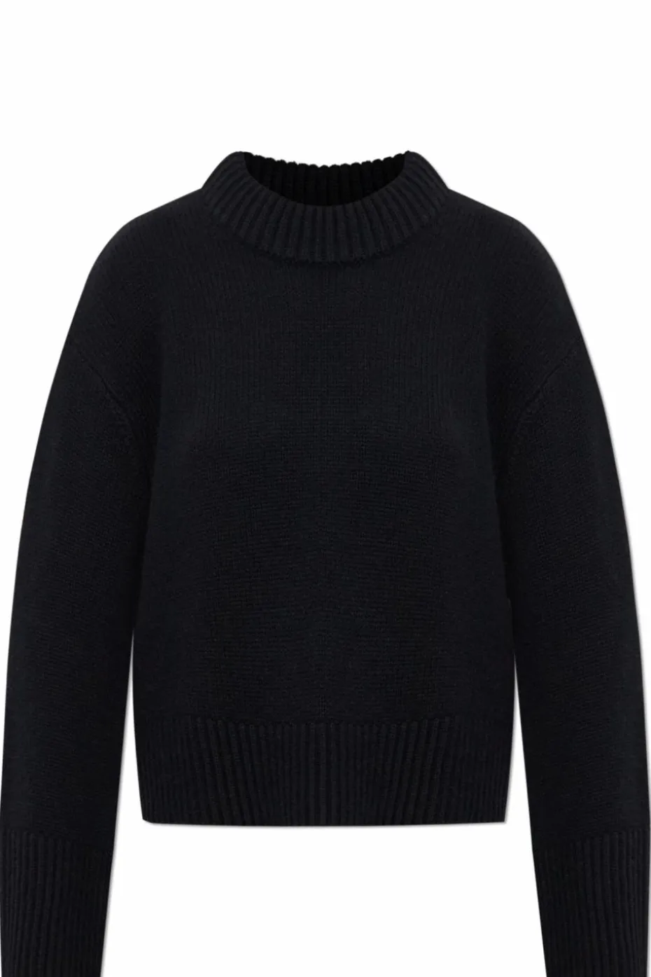 Lisa Yang CZARNY Kaszmirowy sweter `Sony`
