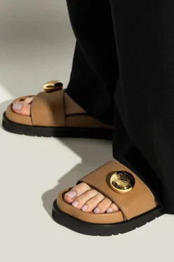 Loewe BRĄZOWY Sandały `Pebble`