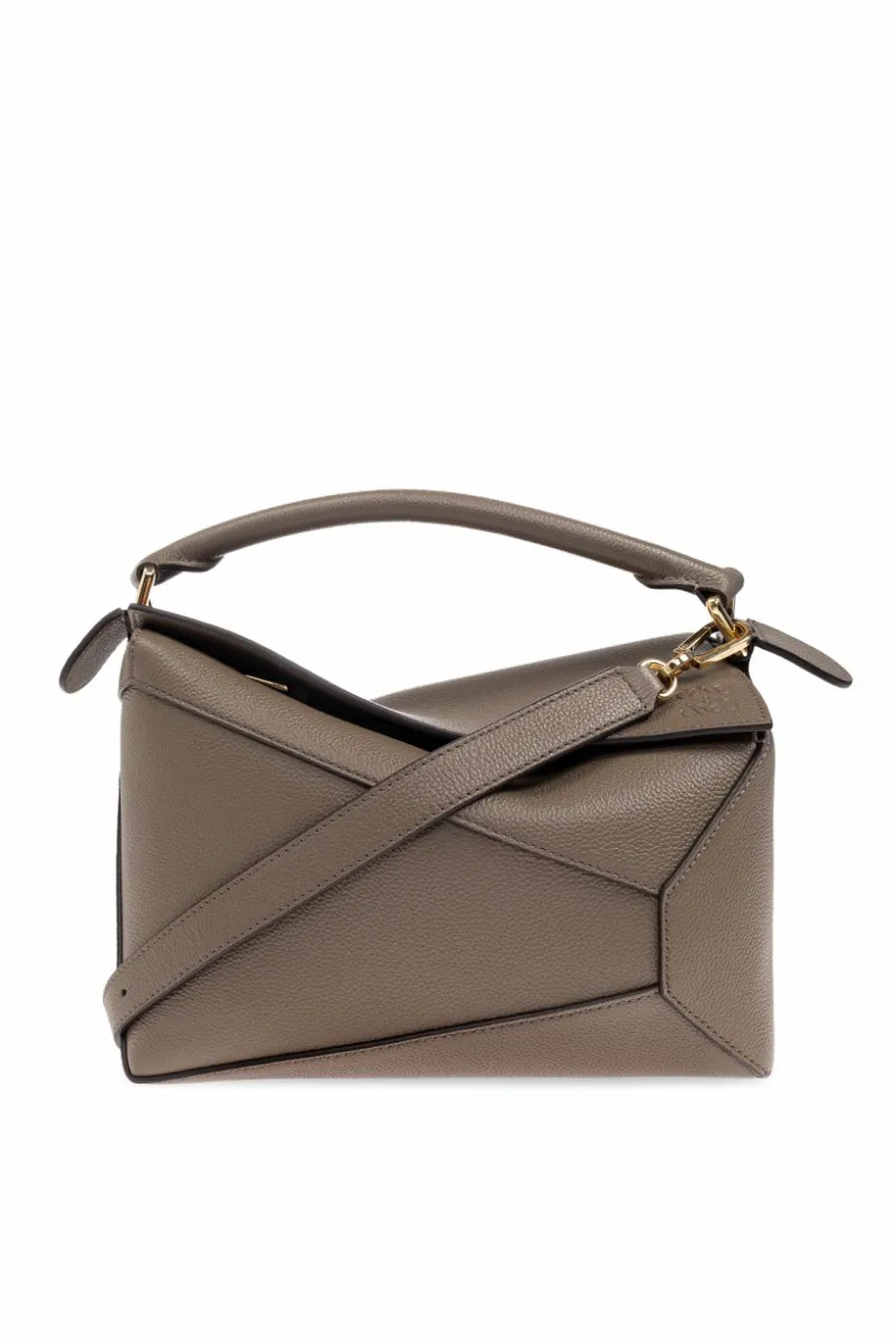 Loewe BRĄZOWY Torba do ręki `Small Puzzle`