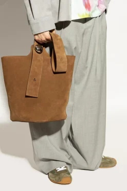 Loewe BRĄZOWY Torba na ramię `Cubi Small`