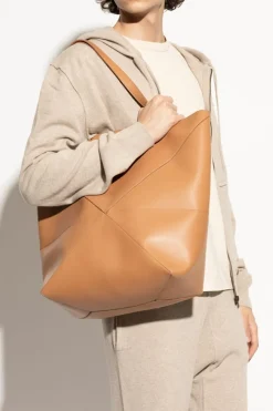 Loewe BRĄZOWY Torba ‘Puzzle Fold XL’