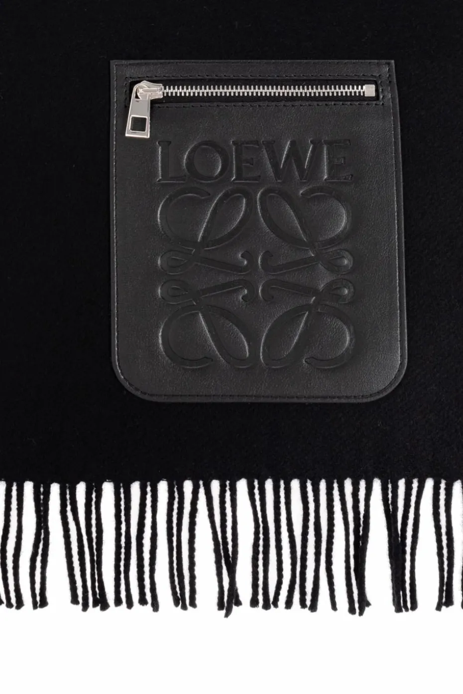 Loewe CZARNY Szal z kieszenią