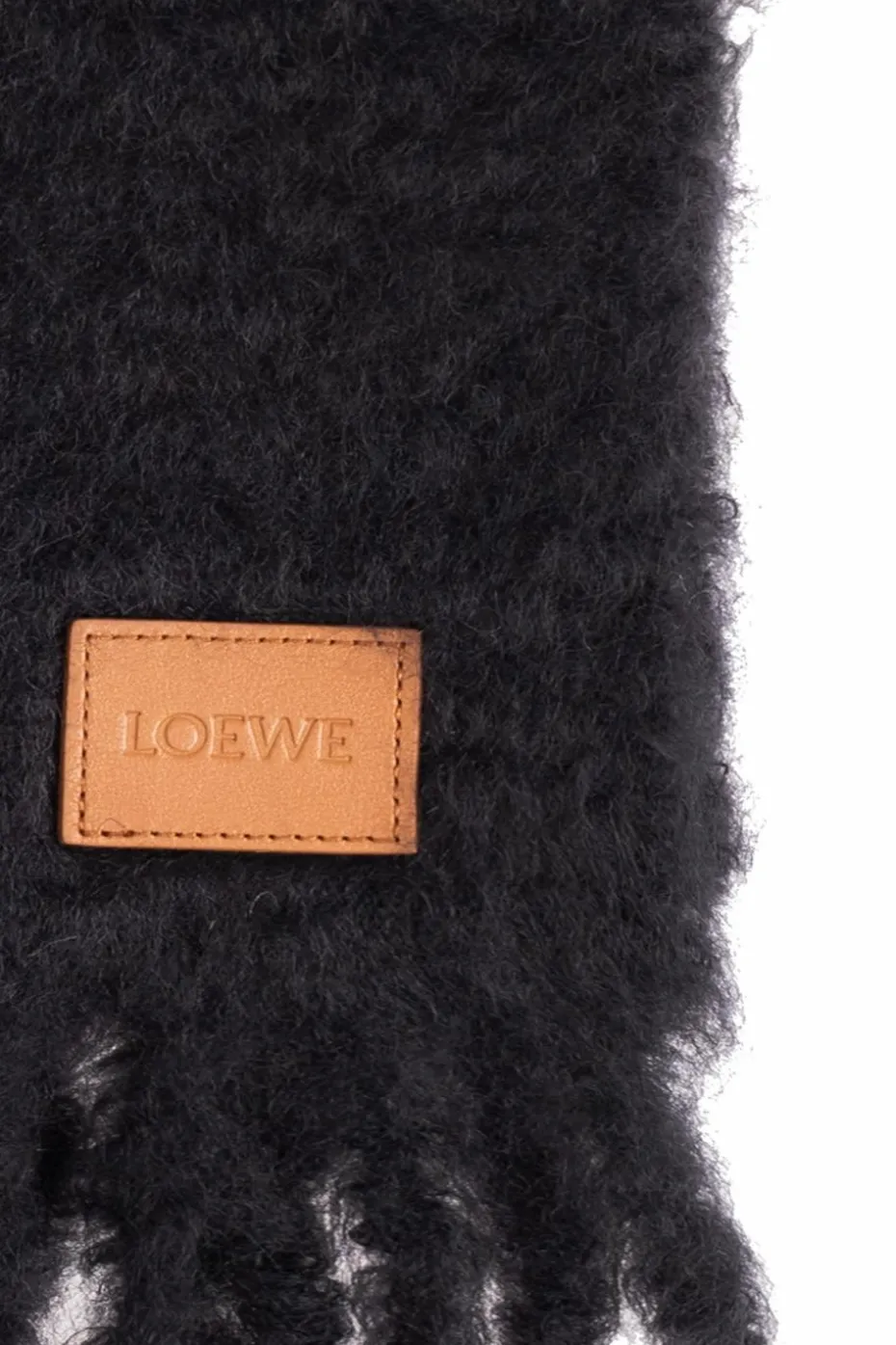 Loewe CZARNY Szal z logo