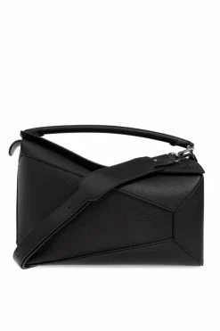 Loewe CZARNY Torba do ręki `Puzzle Edge New Large`