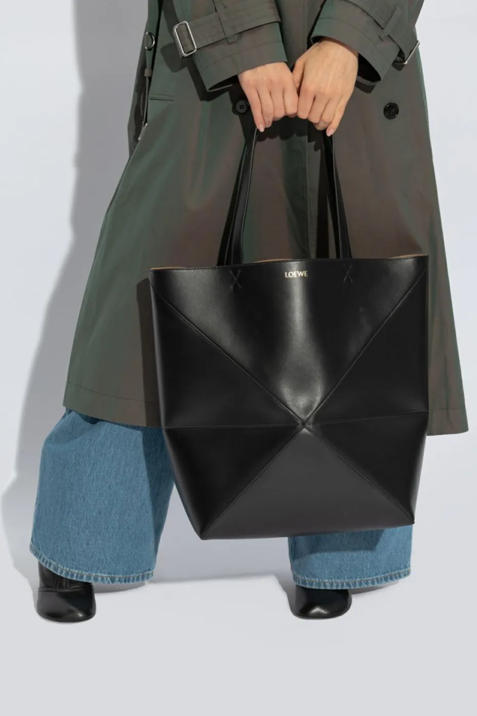 Loewe CZARNY Torba ‘Fold XL’ typu ‘shopper’