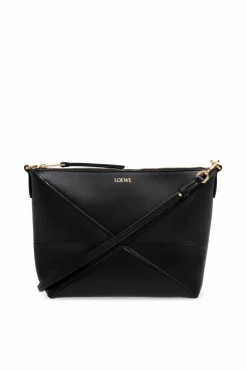 Loewe CZARNY Torba na ramię `Puzzle Fold`