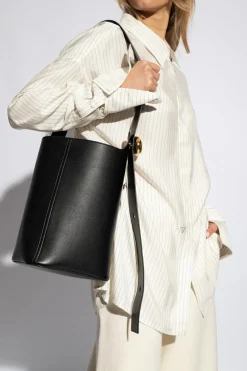 Loewe CZARNY Torba na ramię ‘Medium Pebble’
