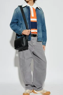 Loewe NIEBIESKI Kurtka jeansowa z kołnierzem