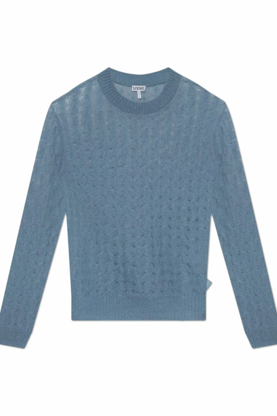 Loewe NIEBIESKI Sweter z okrągłym dekoltem