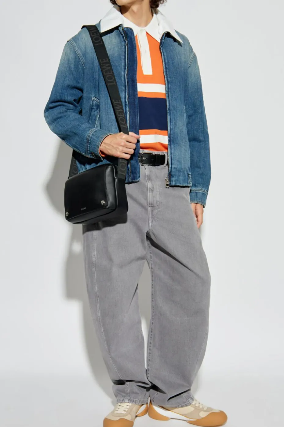 Loewe POMARAŃCZOWY Bluza z kołnierzem