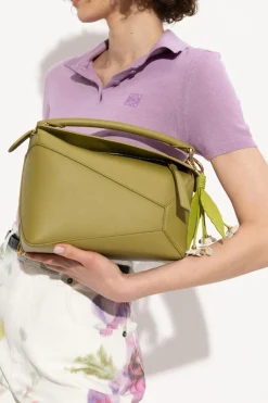 Loewe ZIELONY Torba do ręki `Small Puzzle`