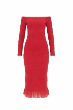 LoveShackFancy CZERWONY Sukienka `Avelle`