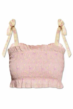 LoveShackFancy RÓŻOWY Top `Corbin`