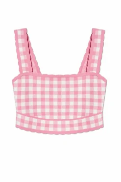 LoveShackFancy RÓŻOWY Top `Jessyn`