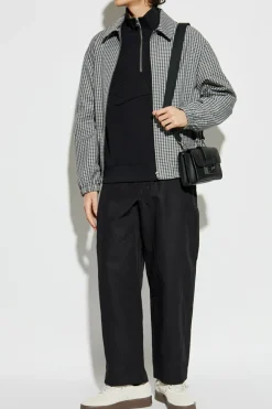 Maison Kitsuné CZARNY Bluza z logo