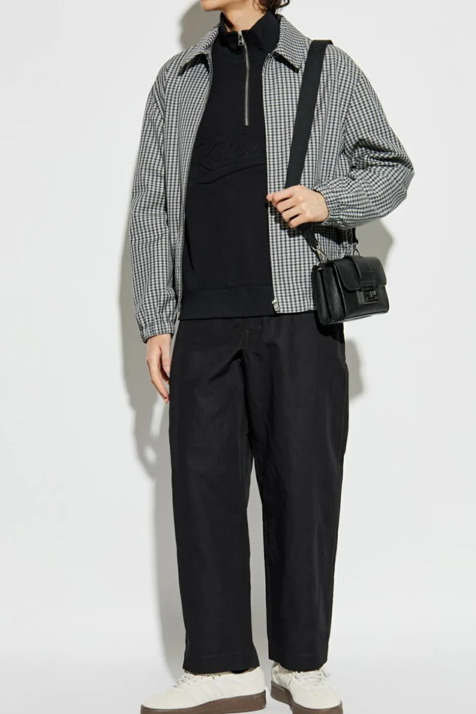 Maison Kitsuné CZARNY Bluza z logo