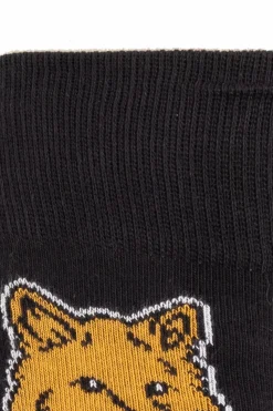 Maison Kitsuné CZARNY Skarpety z logo