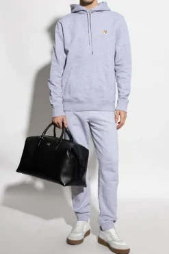Maison Kitsuné SZARY Bluza z kapturem