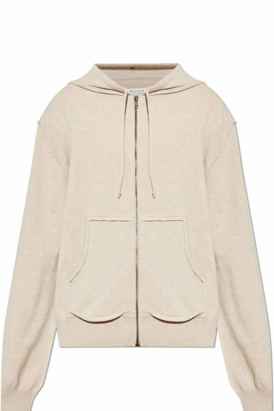 Maison Margiela beżowy Bluza z kapturem